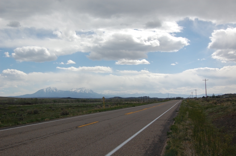 After hundreds and hundreds of miles of boring flatlands, we finally saw the mountains in Colorado.